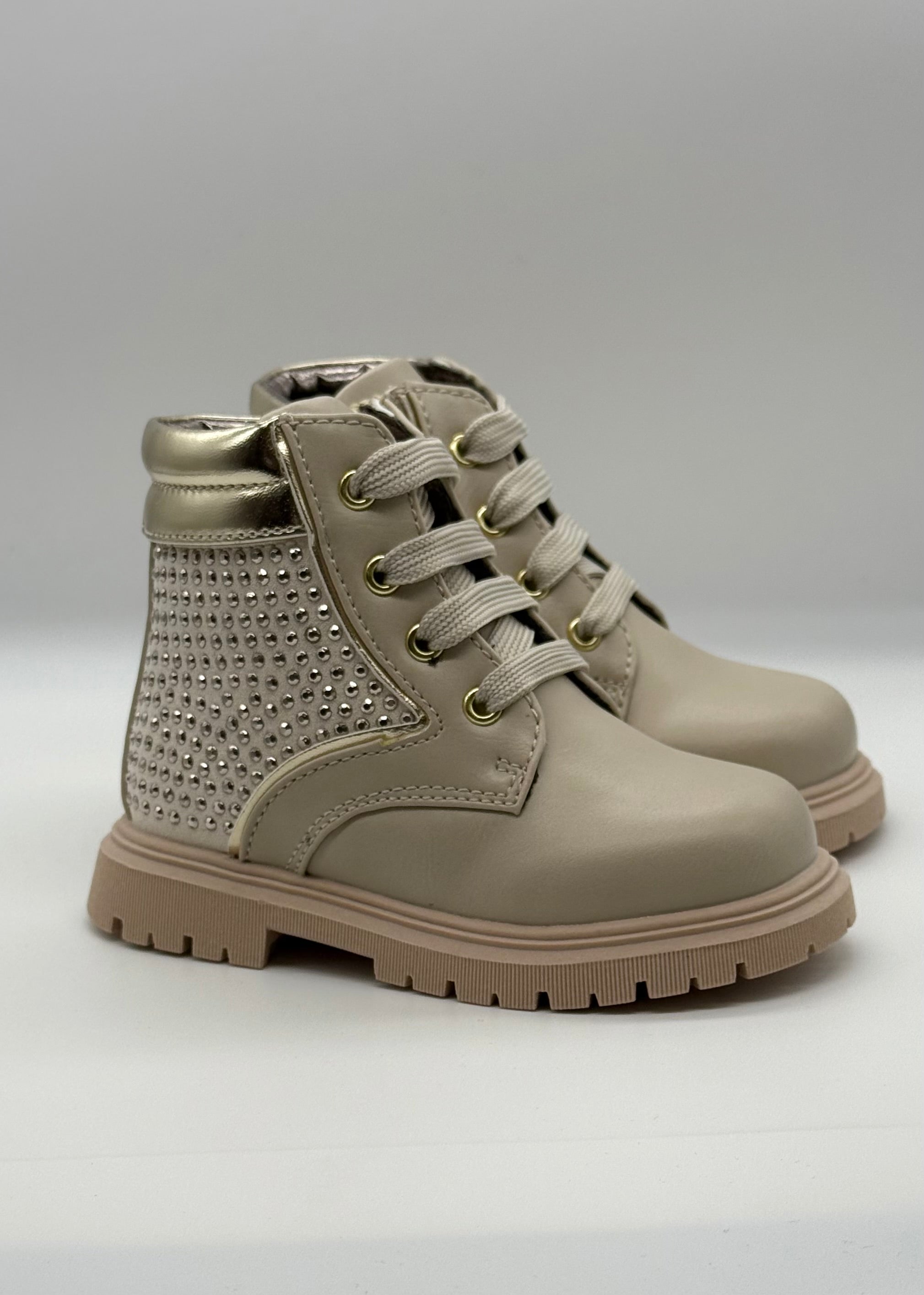 BALDUCCI SPORT - Anfibio beige con strass bambina