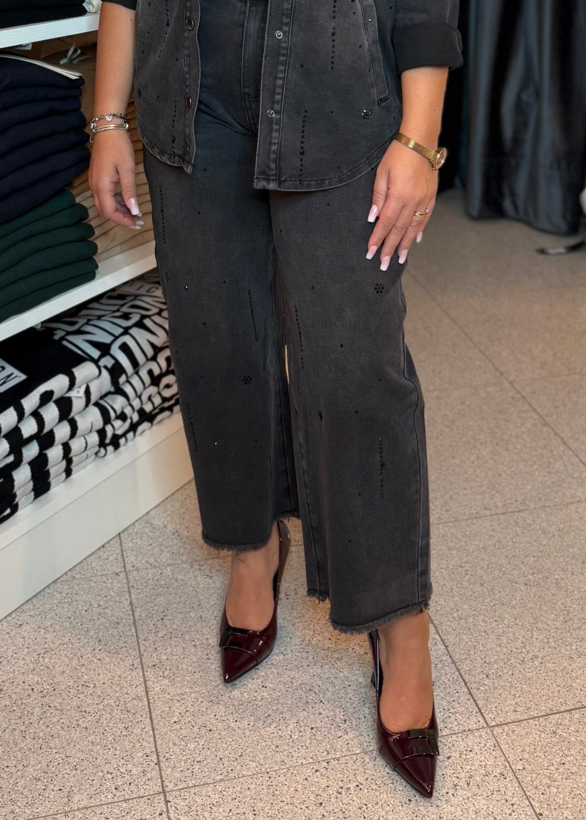 INFLUENCER - Jeans con strass donna