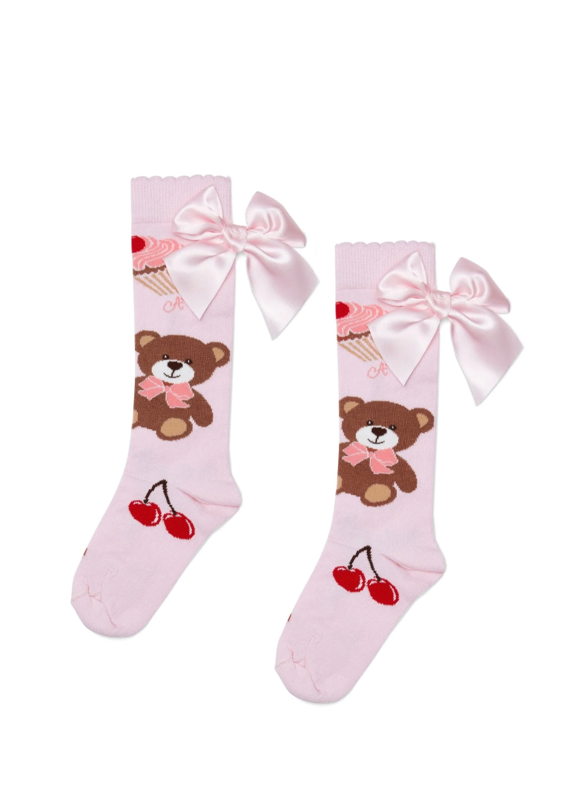 A-DEE - Calza rosa con ciliegie bambina