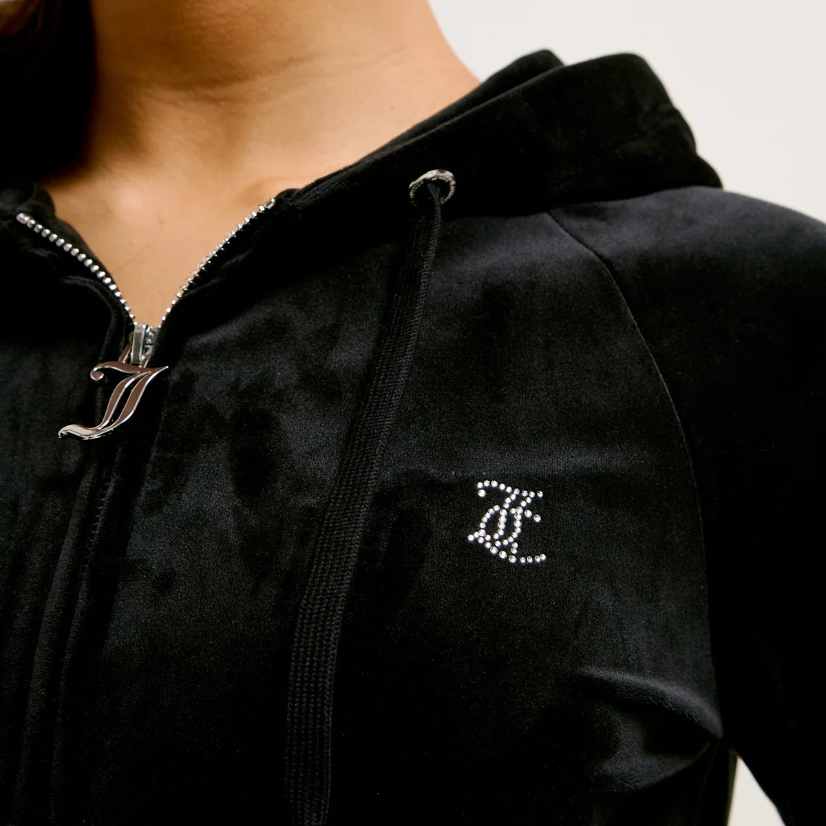 JUICY COUTURE -  Giacca con logo in strass sul retro donna
