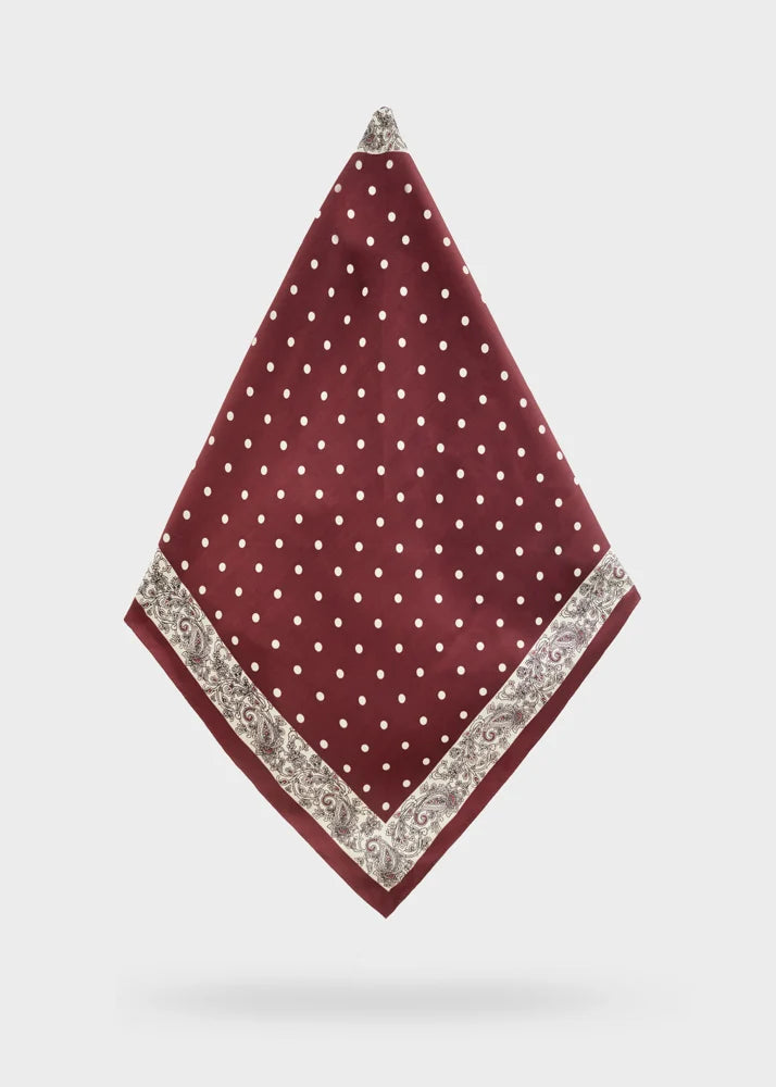 NALI - Foulard triangolo mini pois