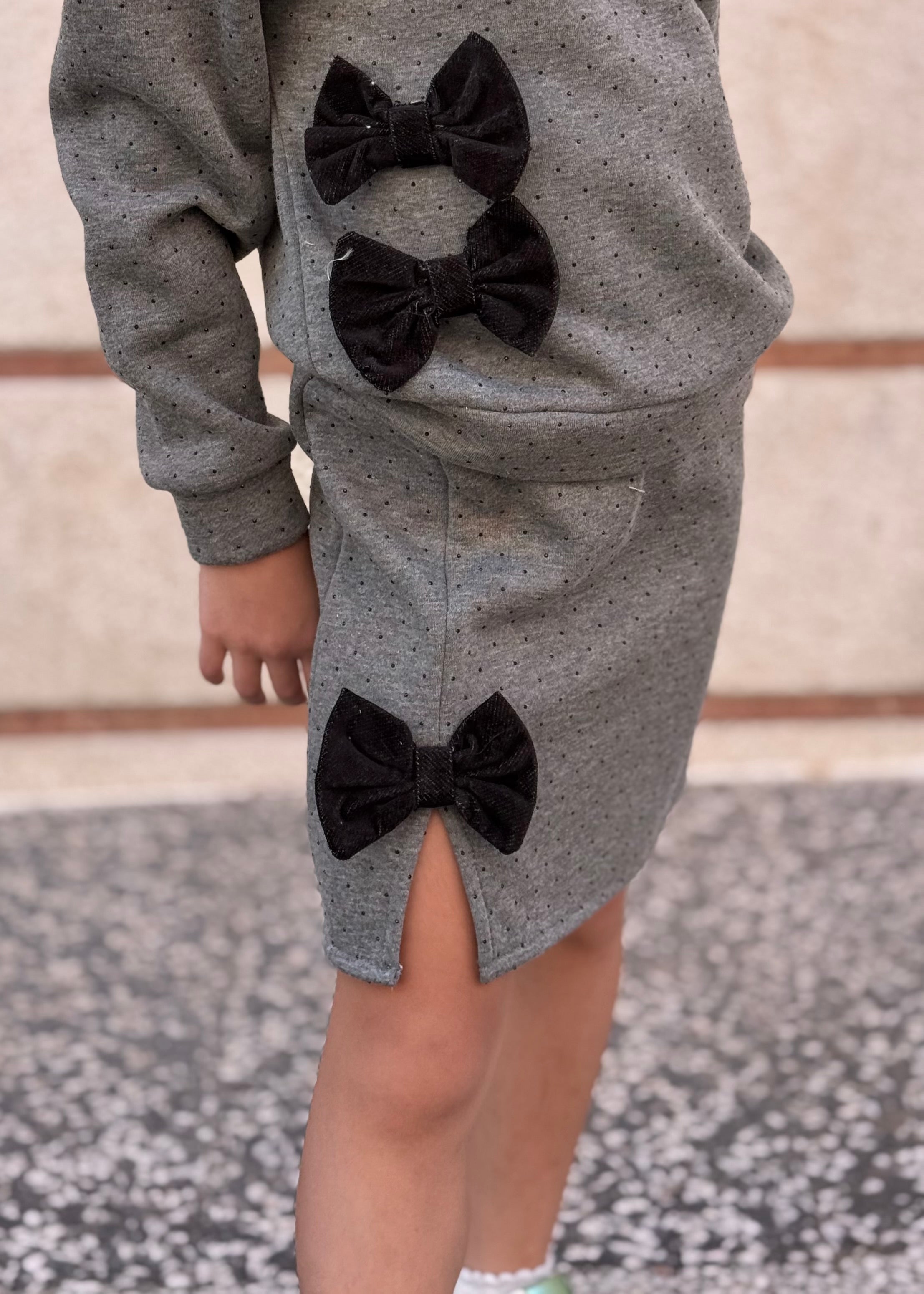 JANICE - Gonna con strass e fiocchi bambina