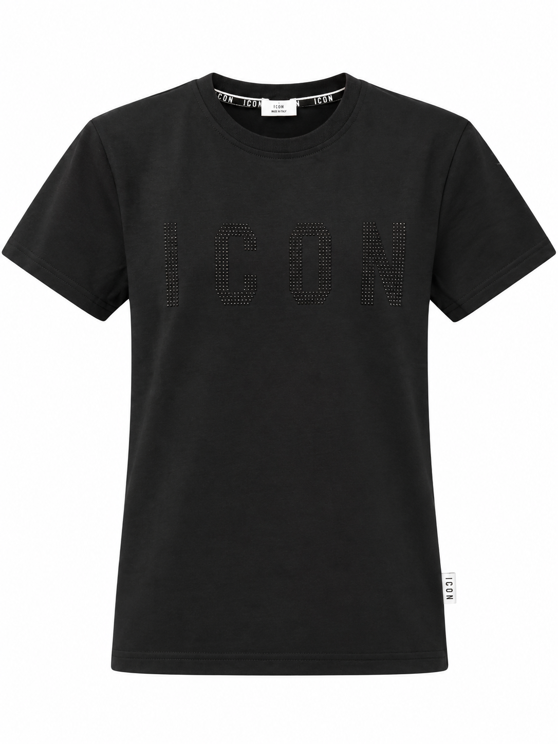 ICON - T-shirt con logo in strass donna