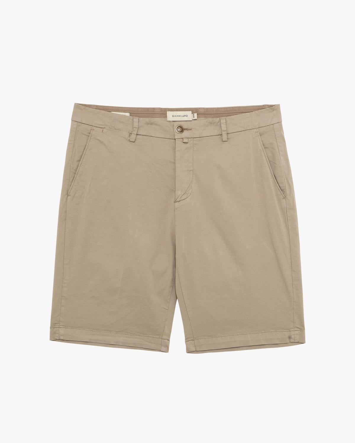 GIANNI LUPO - Bermuda beige in cotone uomo