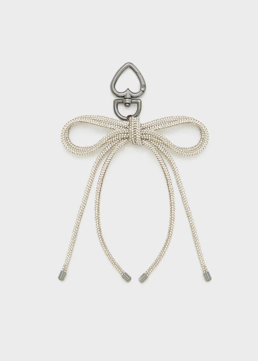 NALI - Portachiavi FIOCCO e CUORE in strass