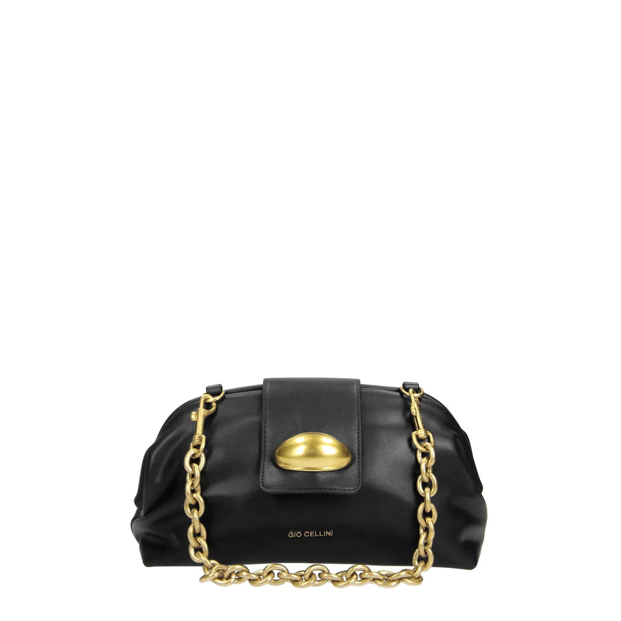 GIO CELLINI - Clutch con finiture dorate