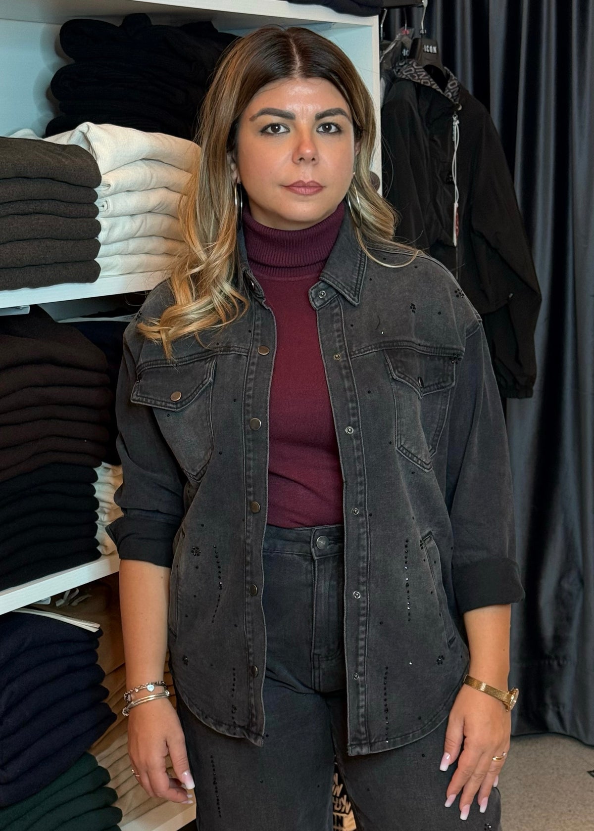 INFLUENCER - Jeans con strass donna