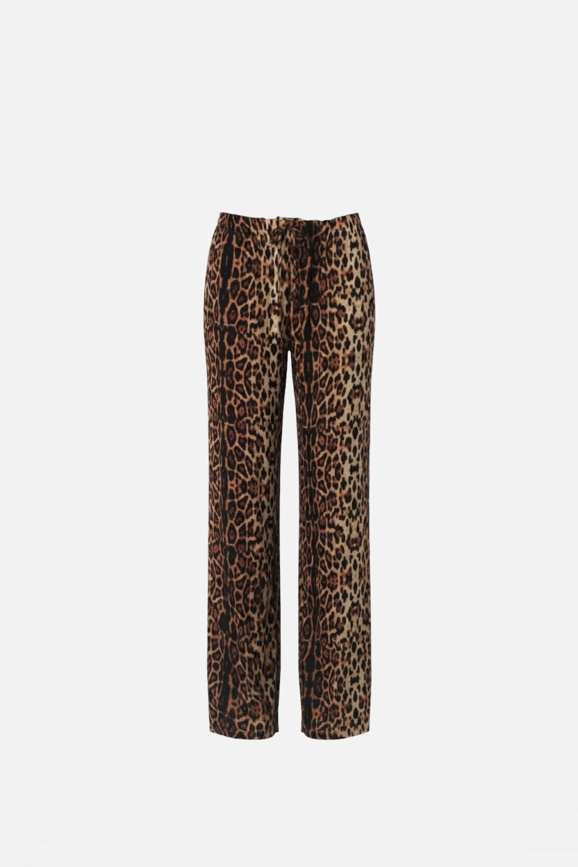 F**K - Pantalone maculato a palazzo LEO donna