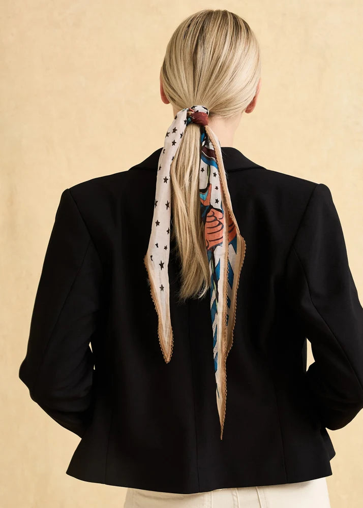 NALI - Foulard pois seta cotone