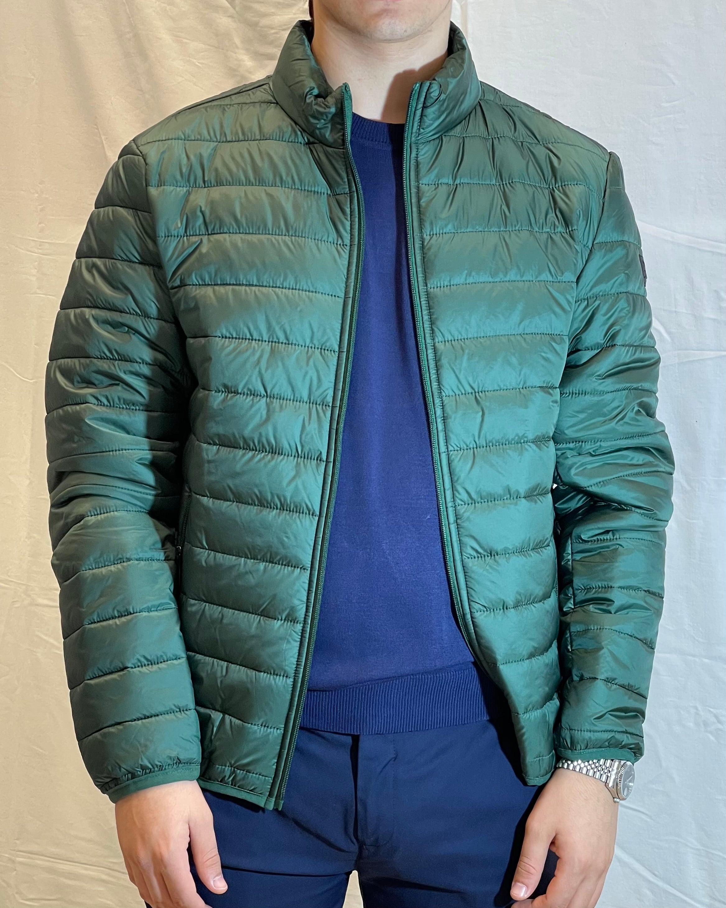 GIANNI LUPO - Piumino verde smeraldo cento grammi uomo