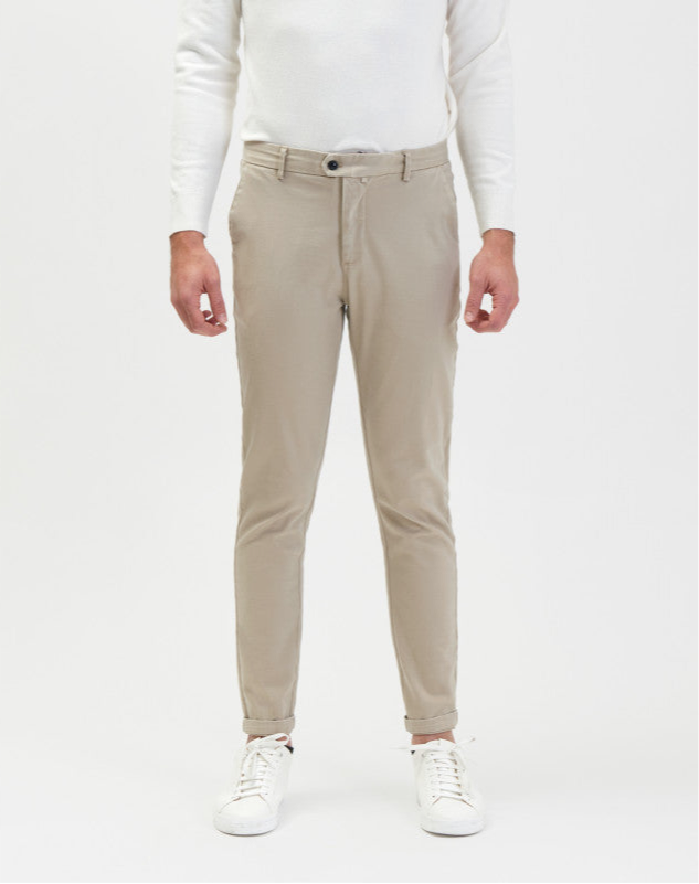 GIANNI LUPO - Pantalone chino beige uomo