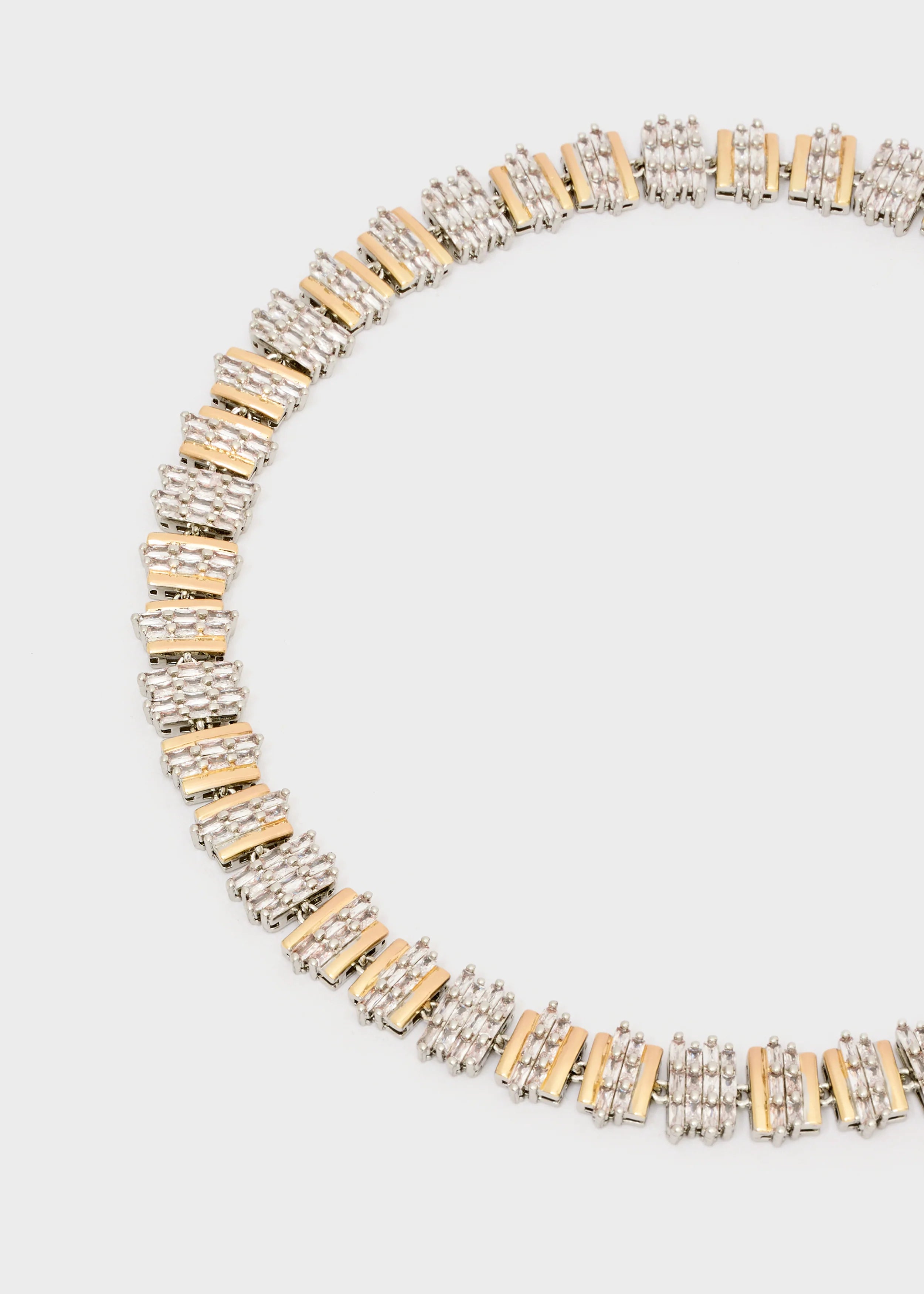 NALI - Collana BAGUETTE con pietre