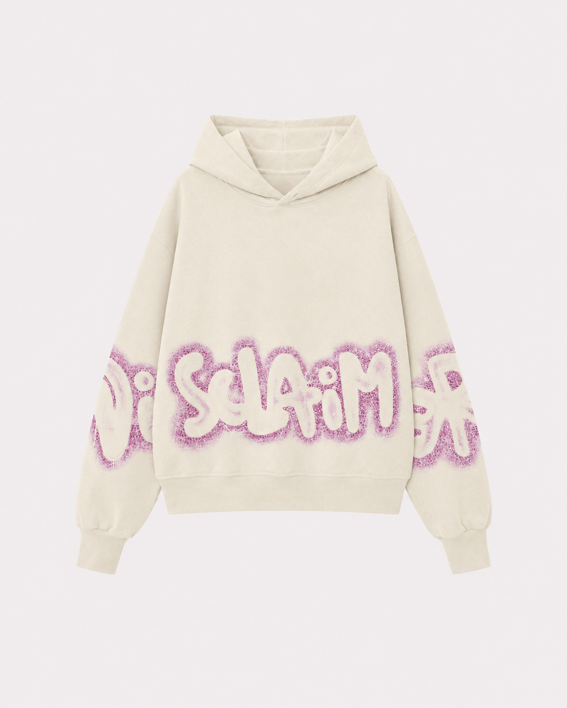 DISCLAIMER - Felpa con cappuccio e logo glitter bambina