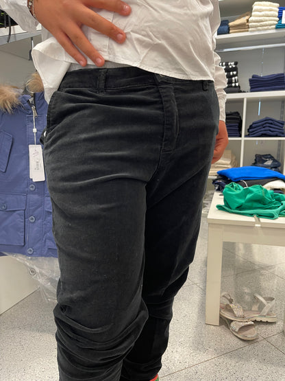 BIKKEMBERGS - Pantalone nero in velluto bambino