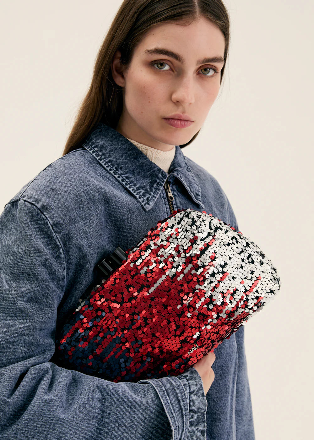 NALI - Pochette CASSIE BIG in paillettes donna