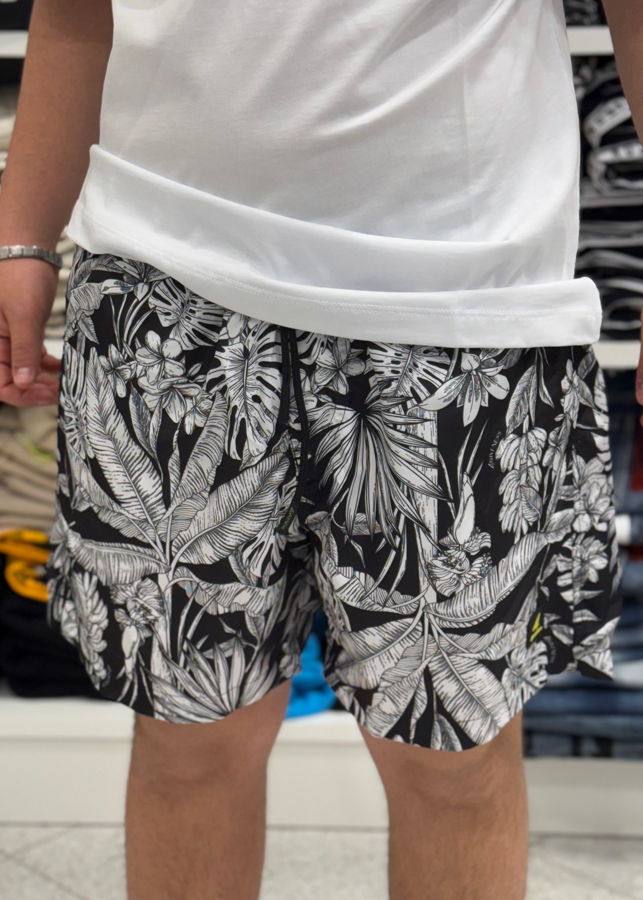 4GIVENESS - Costume JUNGLE bianco e nero uomo