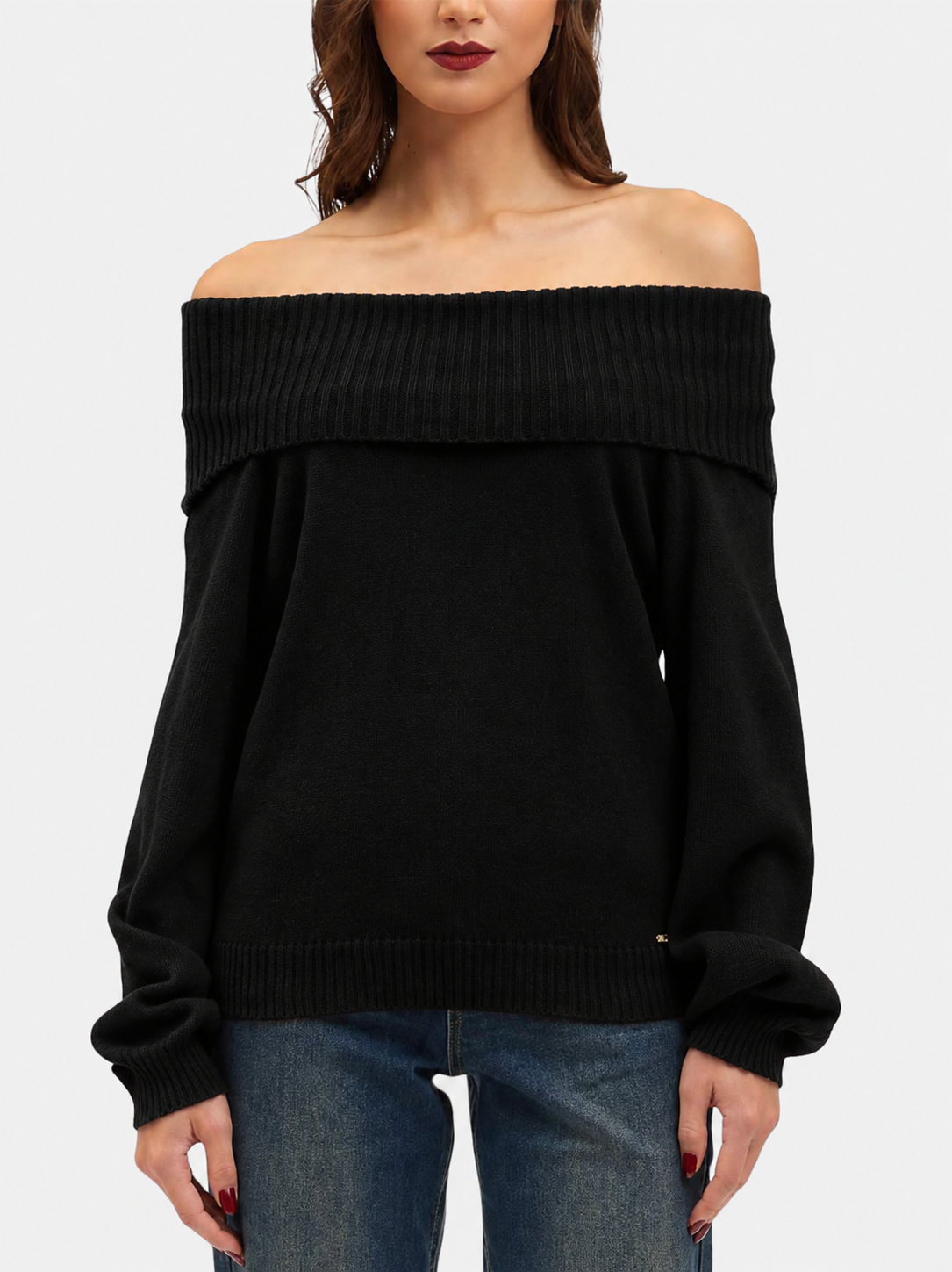 KORALLINE - Maglia con scollo shiffer donna