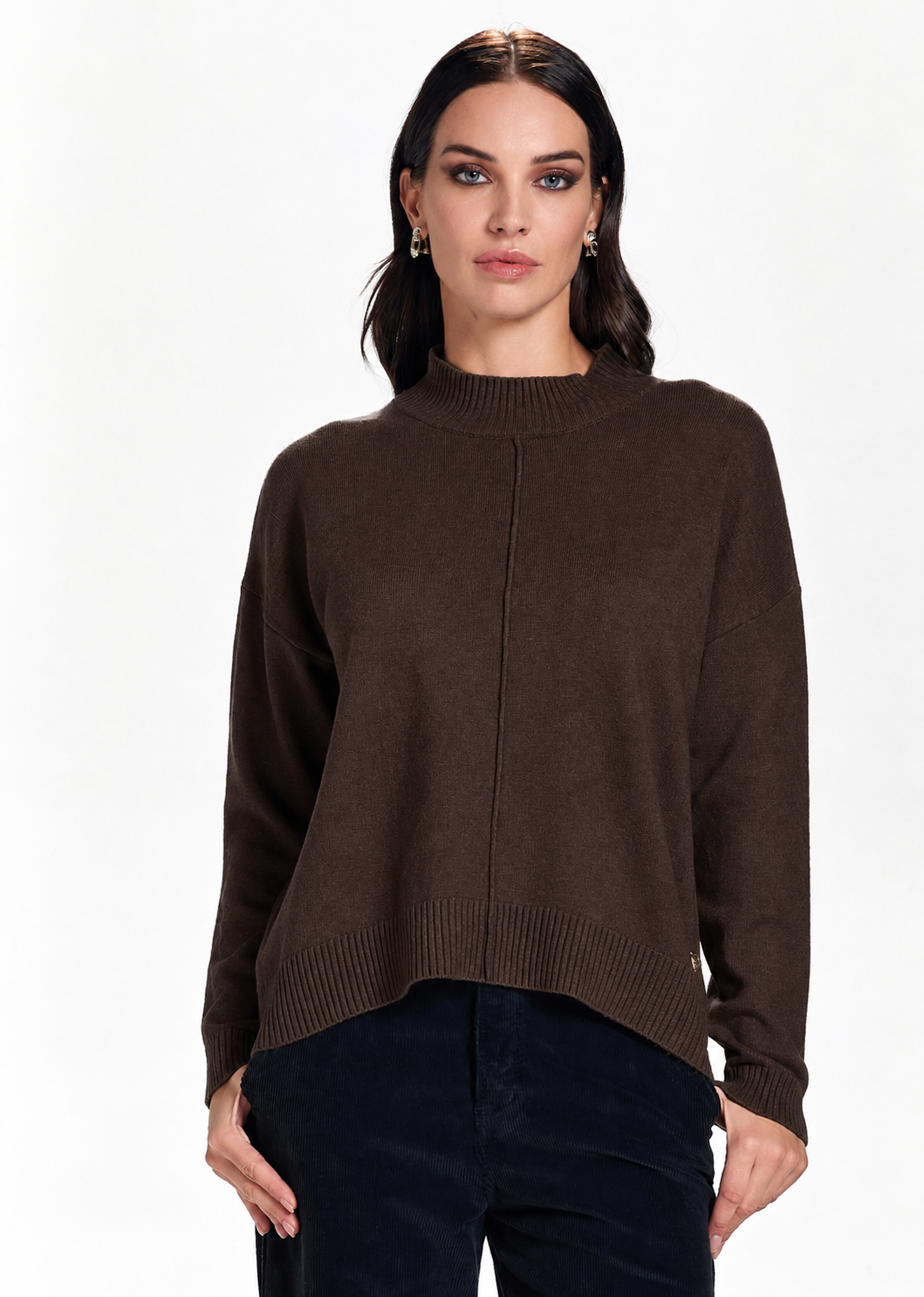 TAKE TWO - Lupetto con nervatura donna