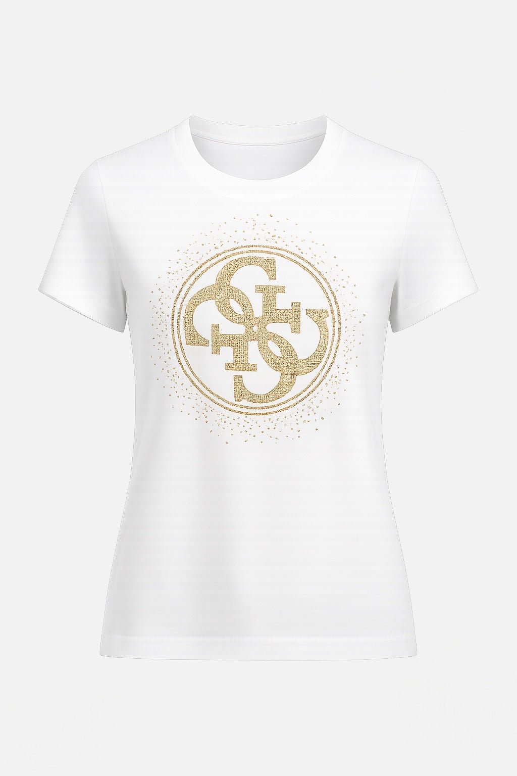 GUESS - T-shirt manica lunga con logo 4G in strass donna