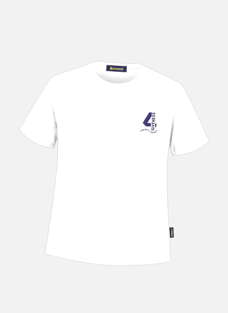 4GIVENESS - T-shirt  con logo blu bambino