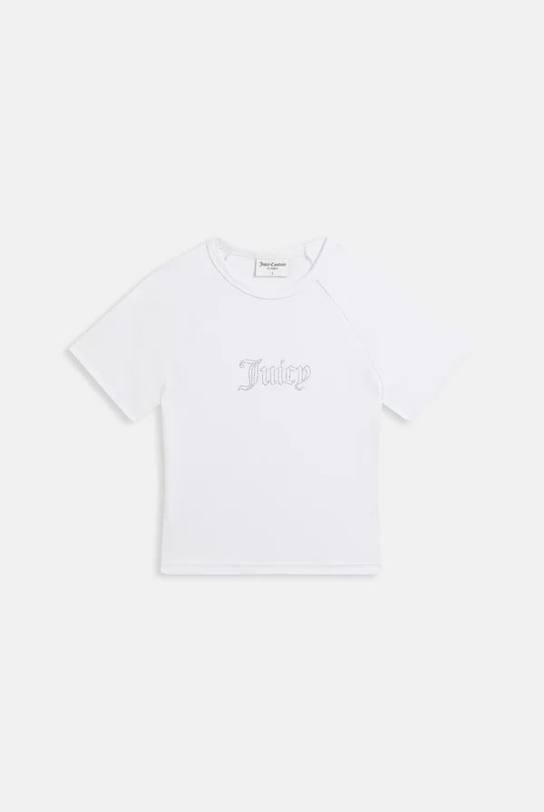 JUICY COUTURE - T-shirt con logo in strass donna