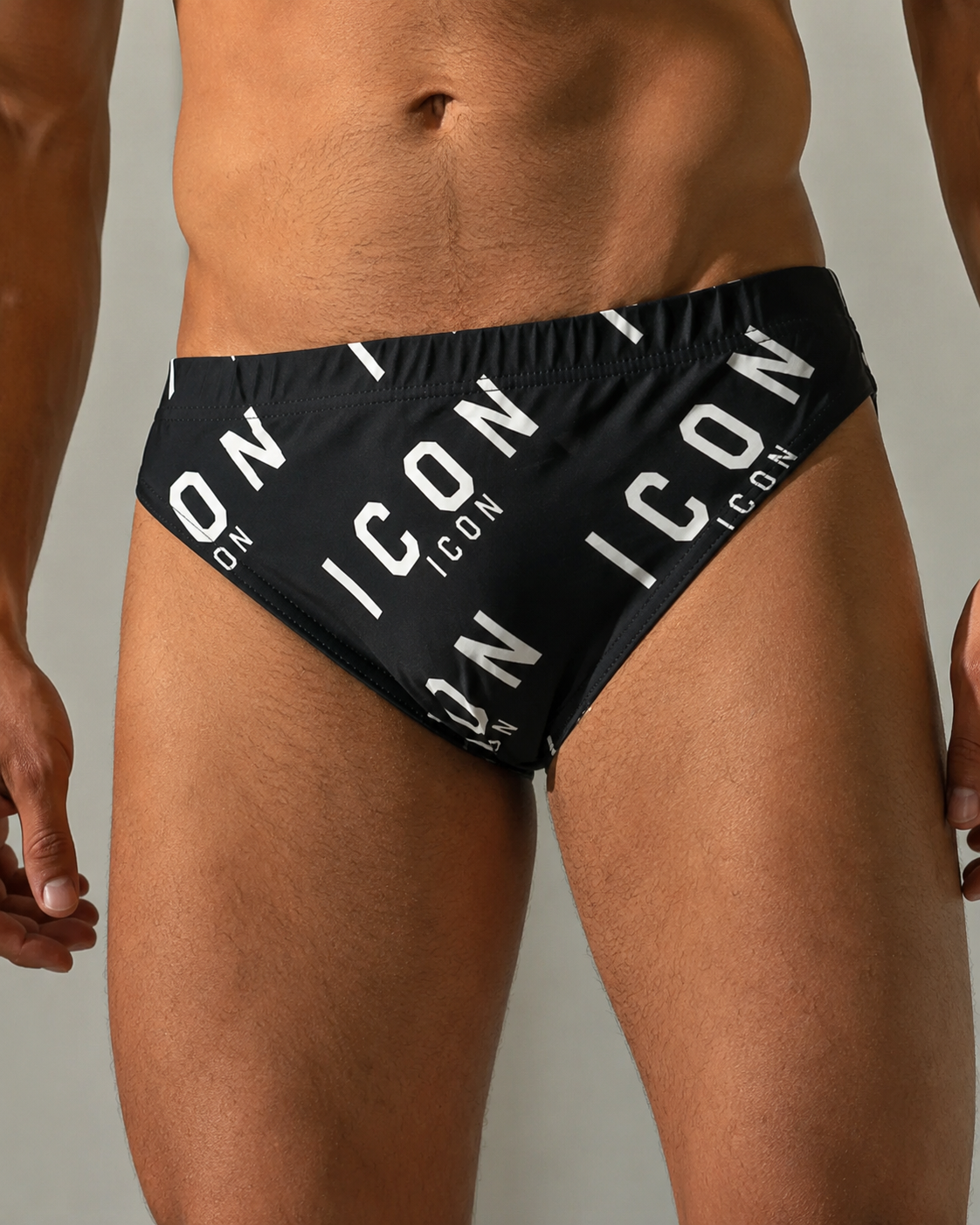 ICON - Slip costume nero uomo