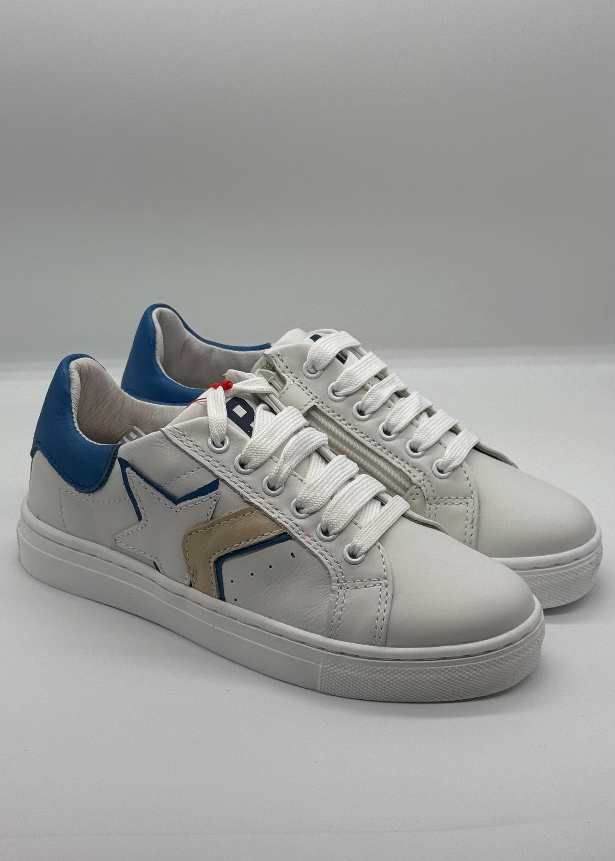 BALDUCCI - Sneakers bianca con dettaglio blu e stella bambino