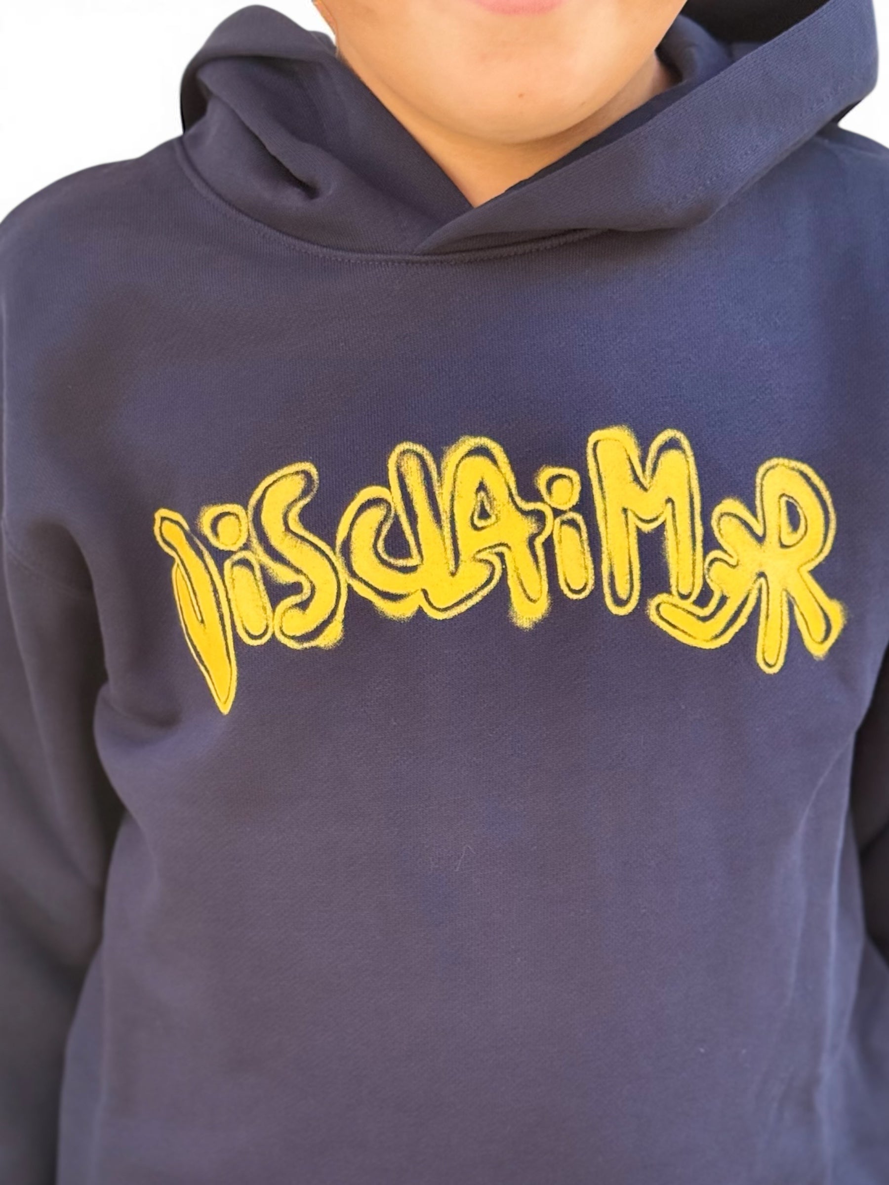 DISCLAIMER - Felpa con cappuccio e logo bambino