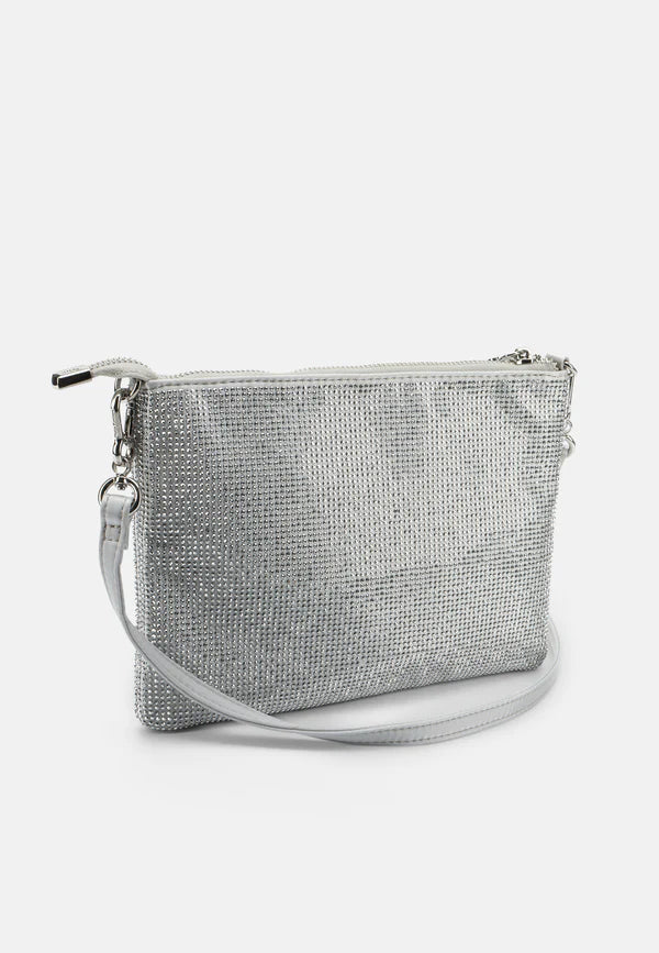 JUICY COUTURE - Pochette MIA completamente decorata con strass e tracolla
