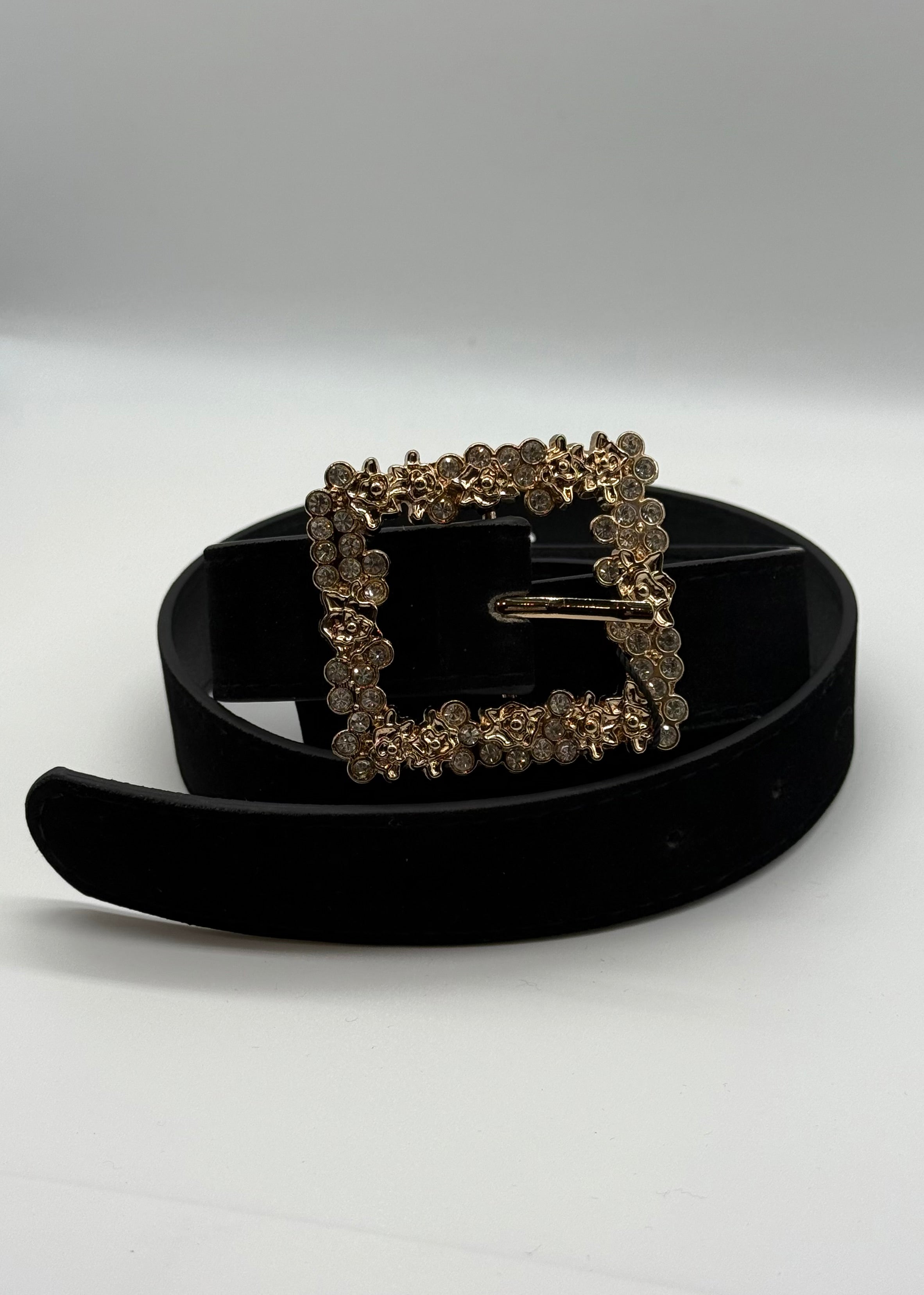 KORALLINE- Cintura con fibbia in strass donna