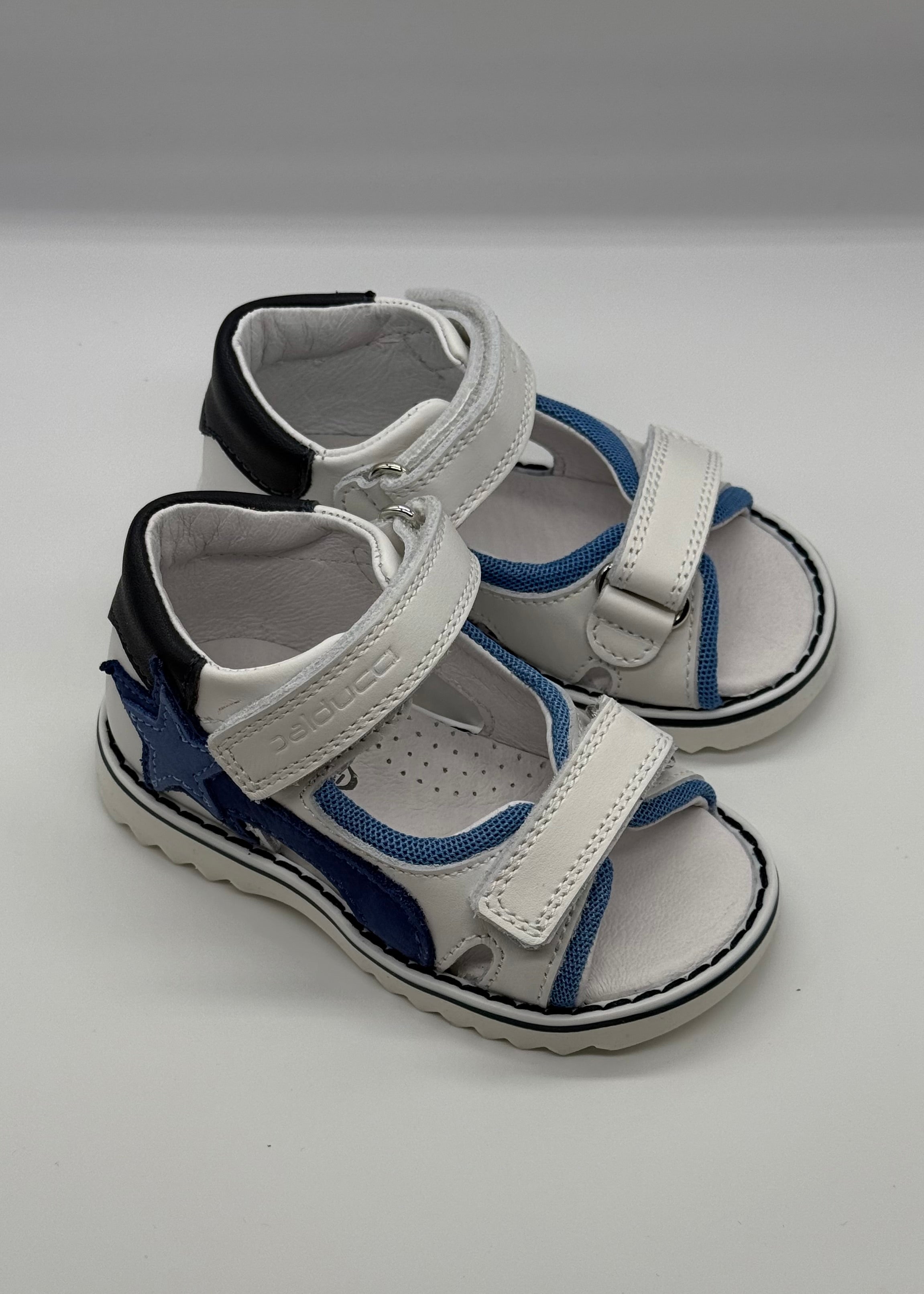 BALDUCCI - PRIMO PASSO - Sandalo bianco con stella blu bambino