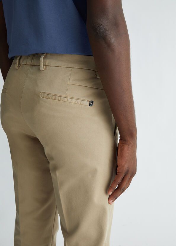 LIU-JO UOMO - Pantalone chino grigio chiaro uomo