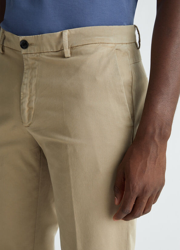 LIU-JO UOMO - Pantalone chino grigio chiaro uomo