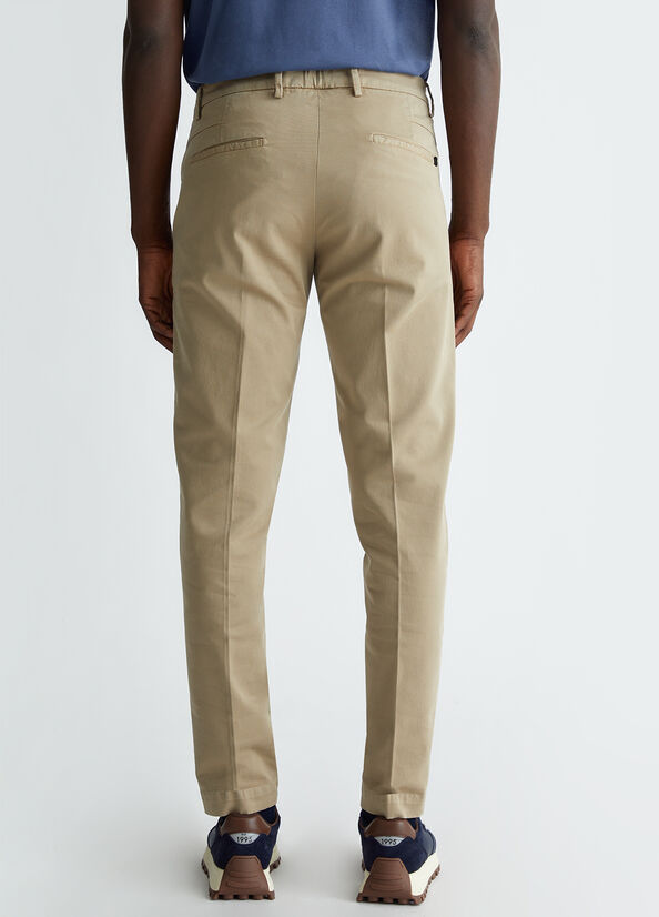 LIU-JO UOMO - Pantalone chino grigio chiaro uomo