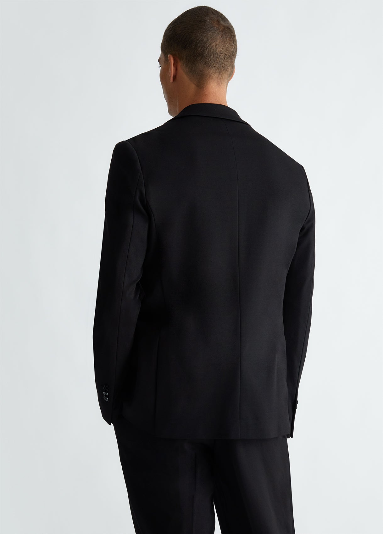 LIU-JO UOMO - Giacca monopetto nera abito con tasche uomo