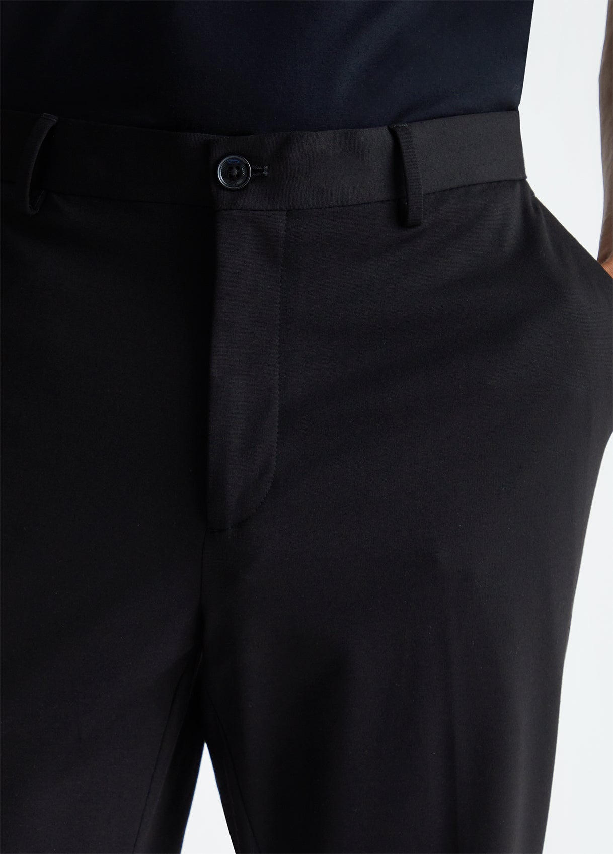 LIU-JO UOMO - Pantalone nero elegante uomo