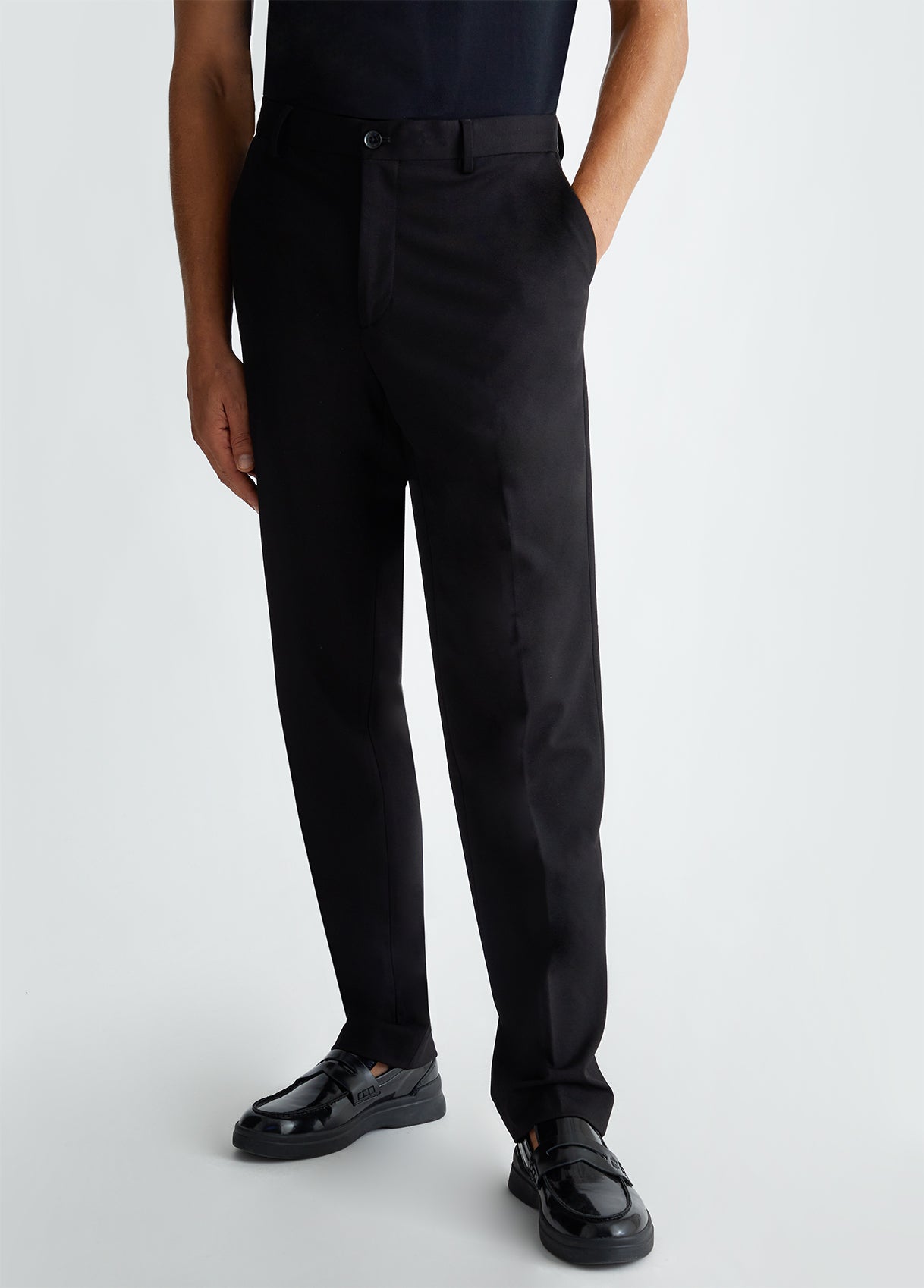 LIU-JO UOMO - Pantalone nero elegante uomo