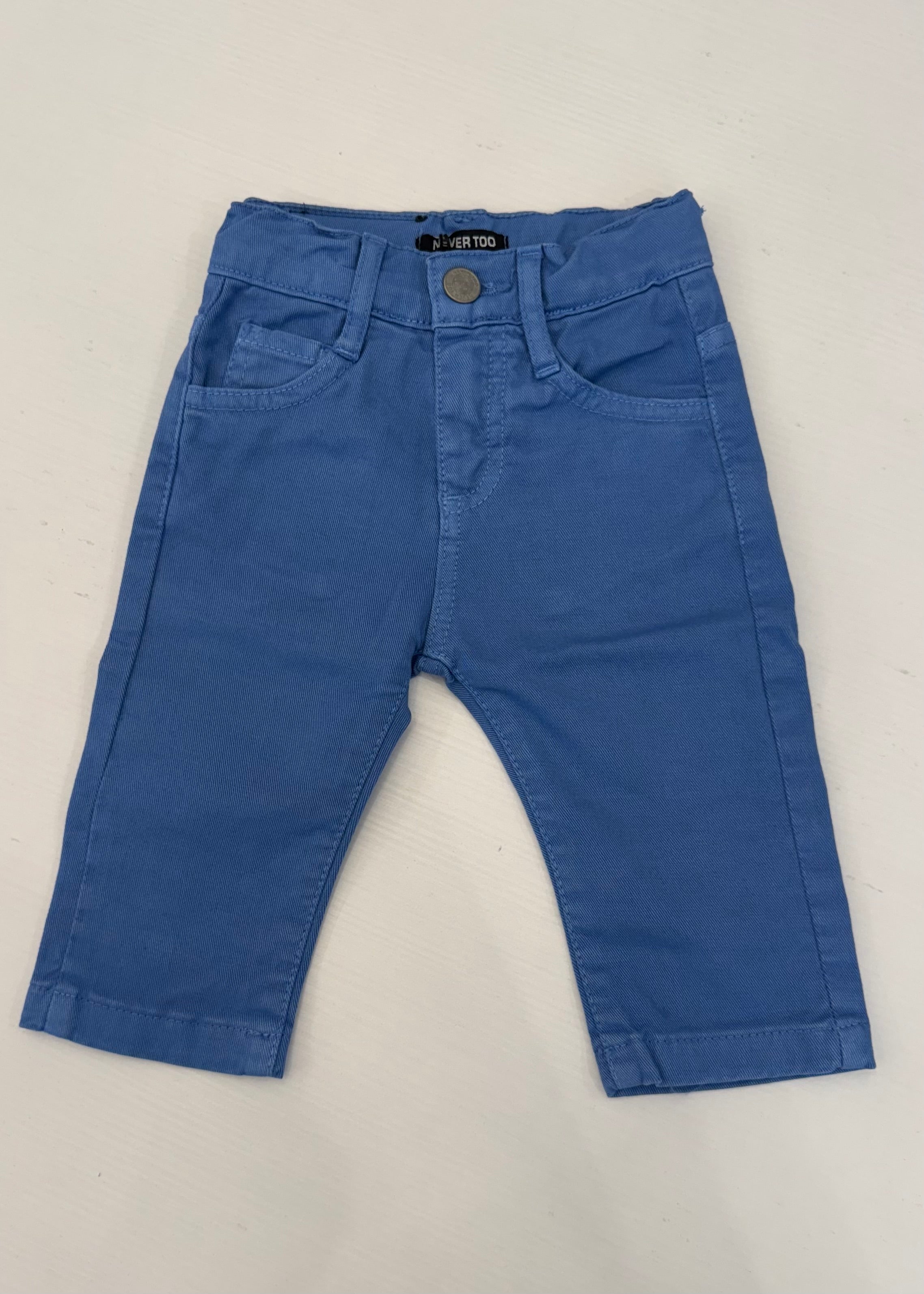 NEVER TOO - Pantalone azzurro in denim bambino
