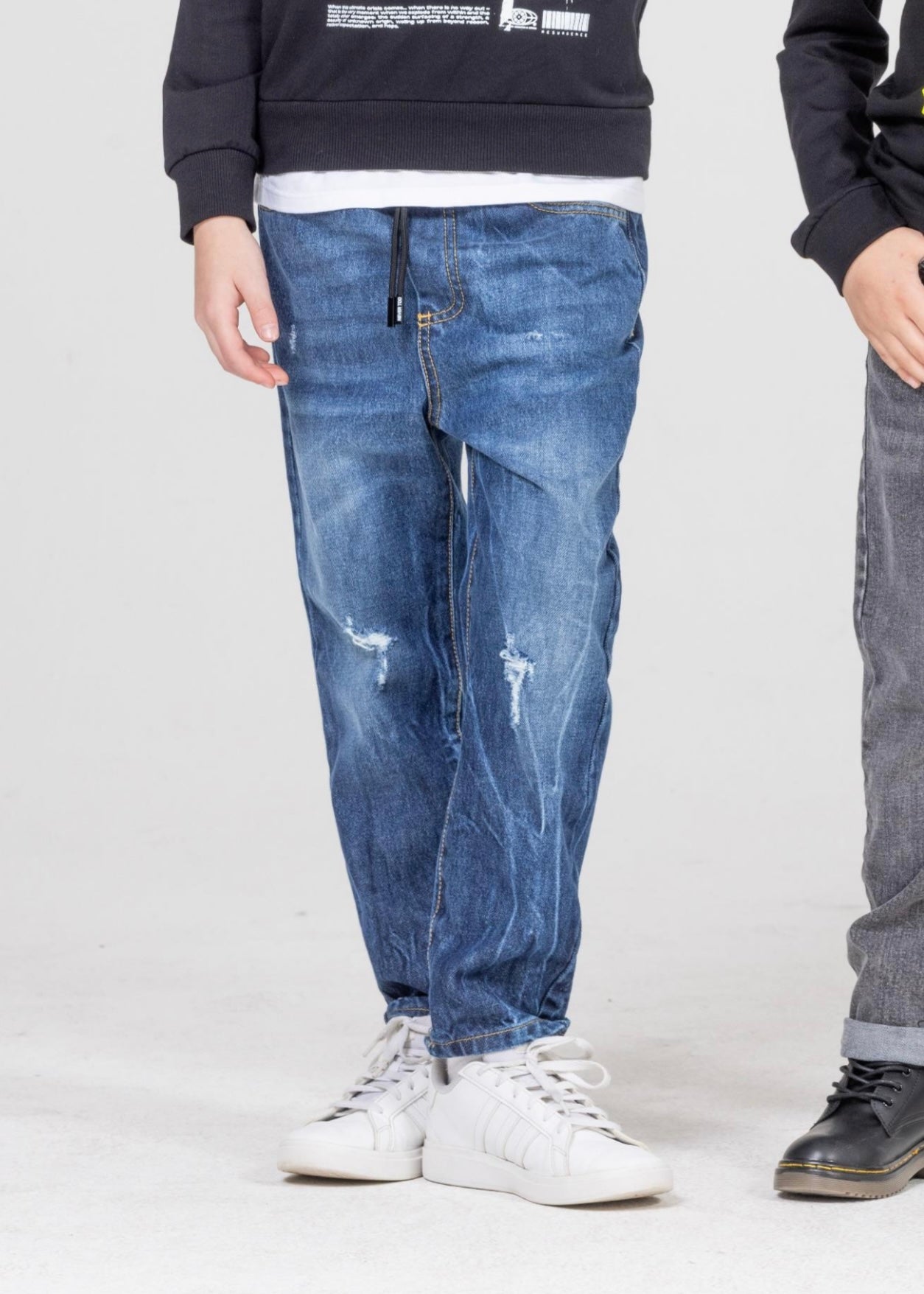 NEVER TOO - Pantalaccio in denim bambino