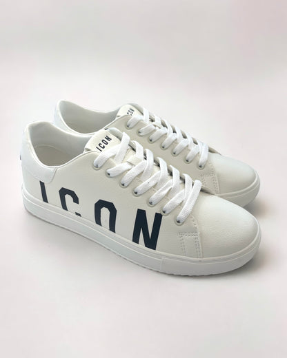 ICON - Sneakers Bianca con logo nero