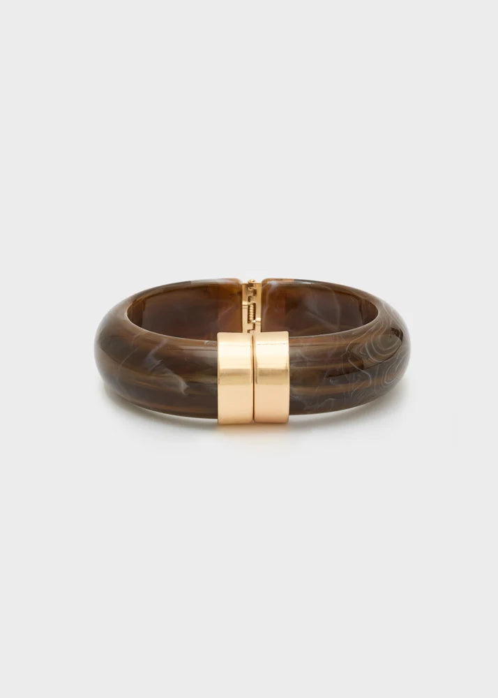 NALI - Bracciale michi in resina con dettaglio oro donna