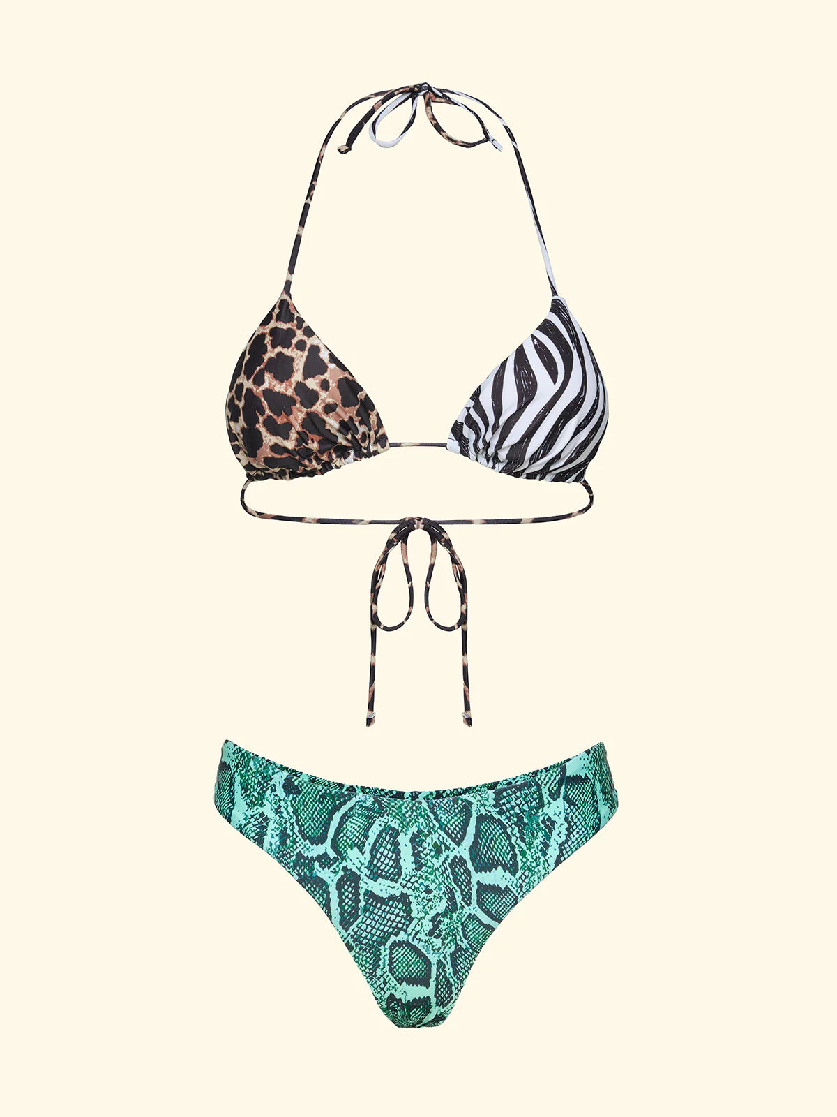 F**K - Bikini triangolo con slip fisso donna