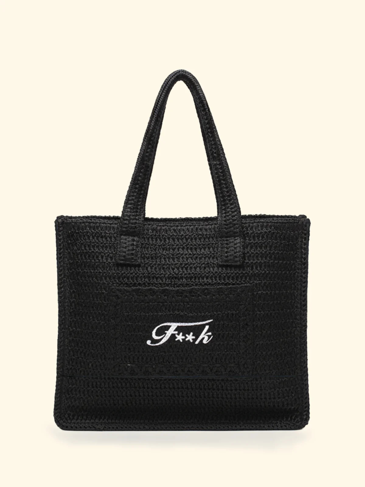 F**K - Borsa in raffia