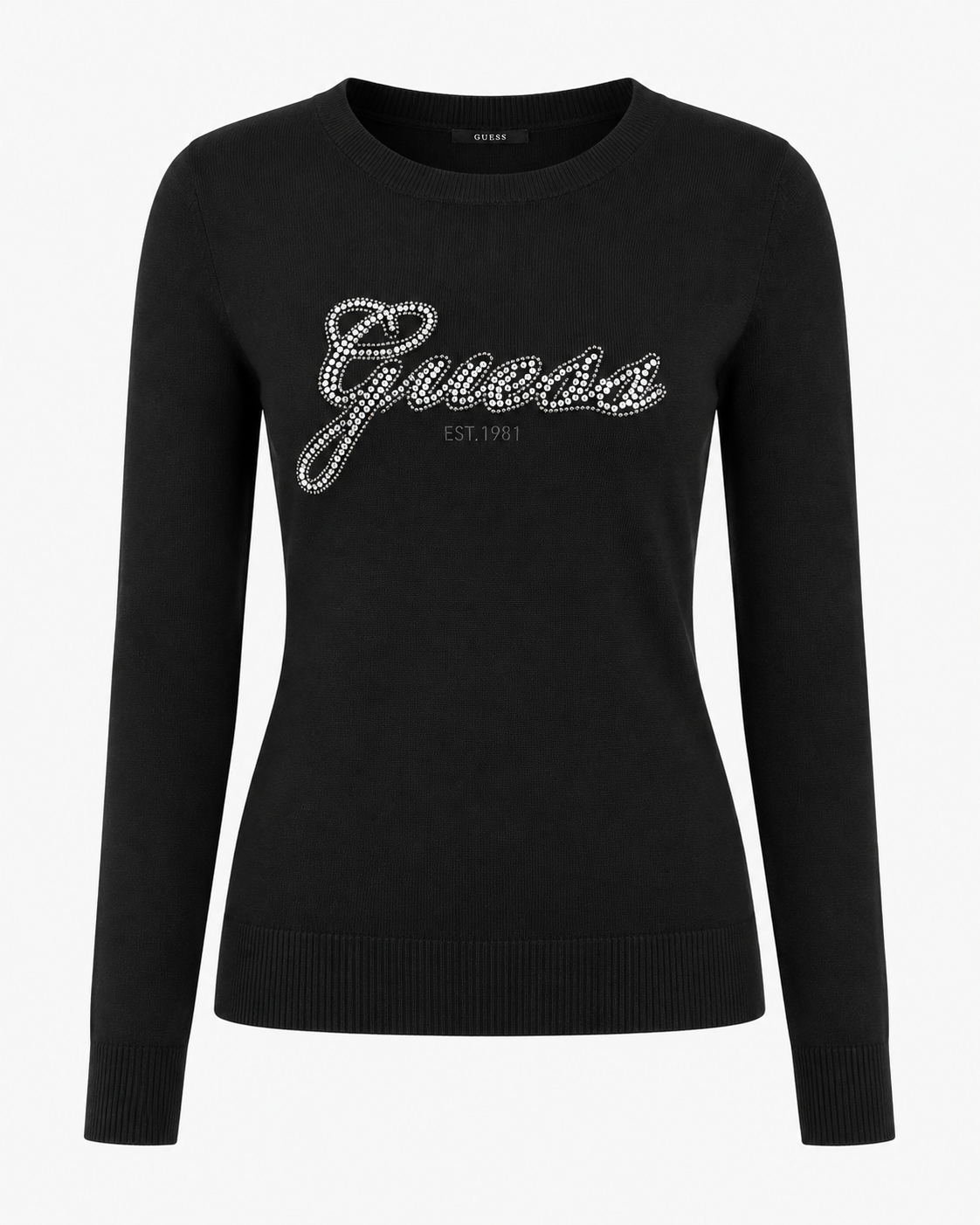 GUESS - Maglioncino con logo in stass donna