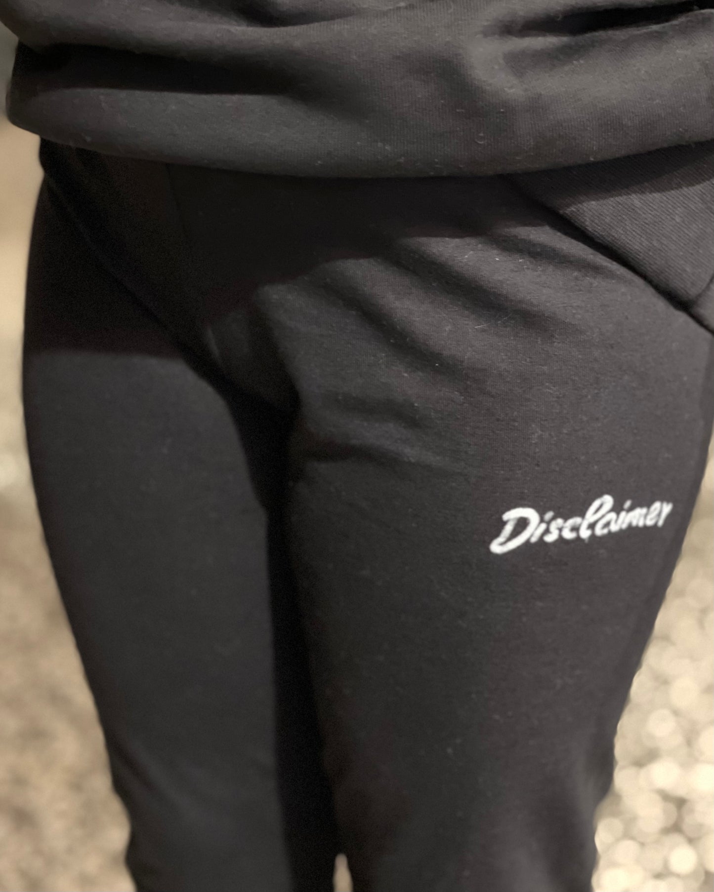 DISCLAIMER - Leggings con logo bianco bambina