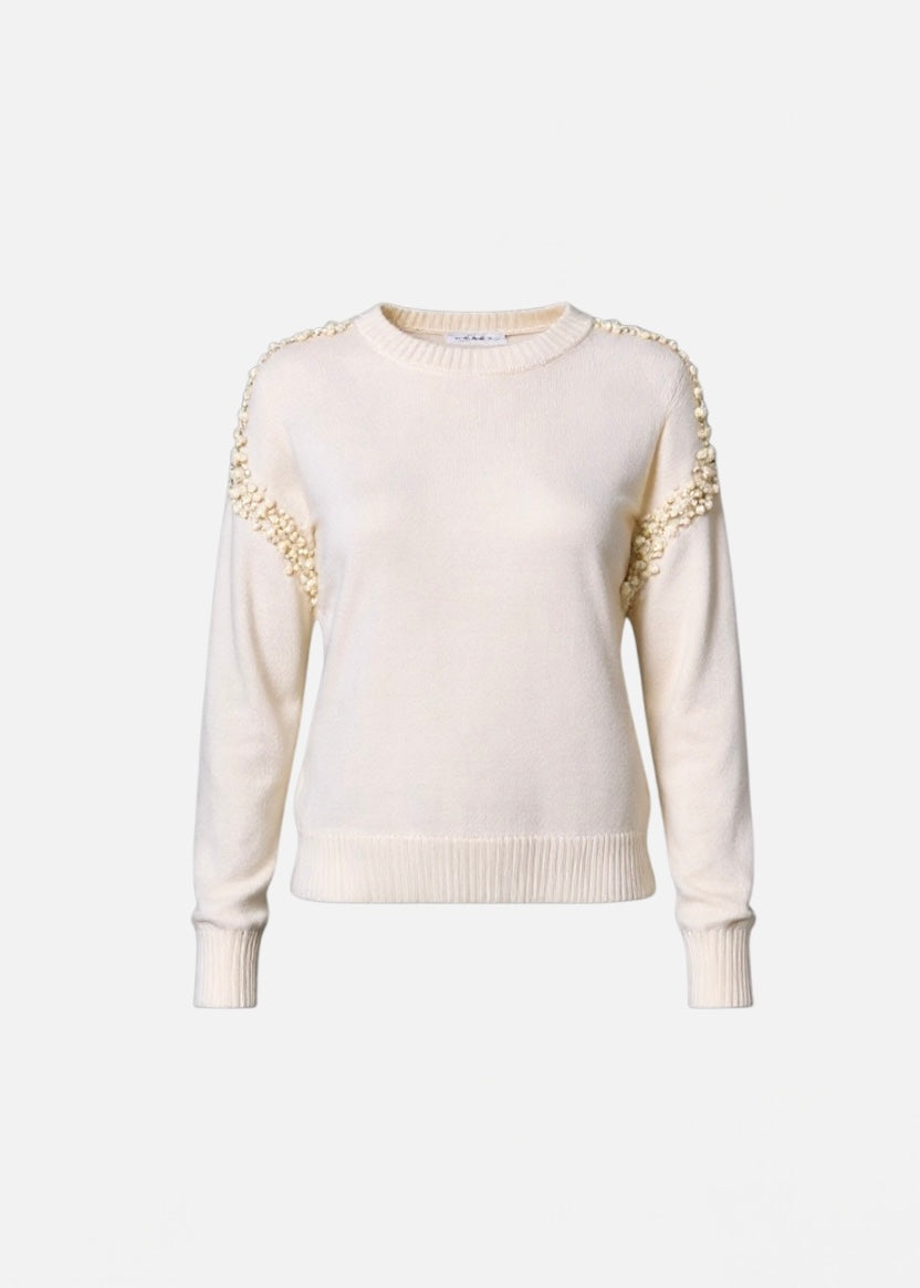 TRASH AND LUXURY -  Maglia in lana con applicazione in strass donna