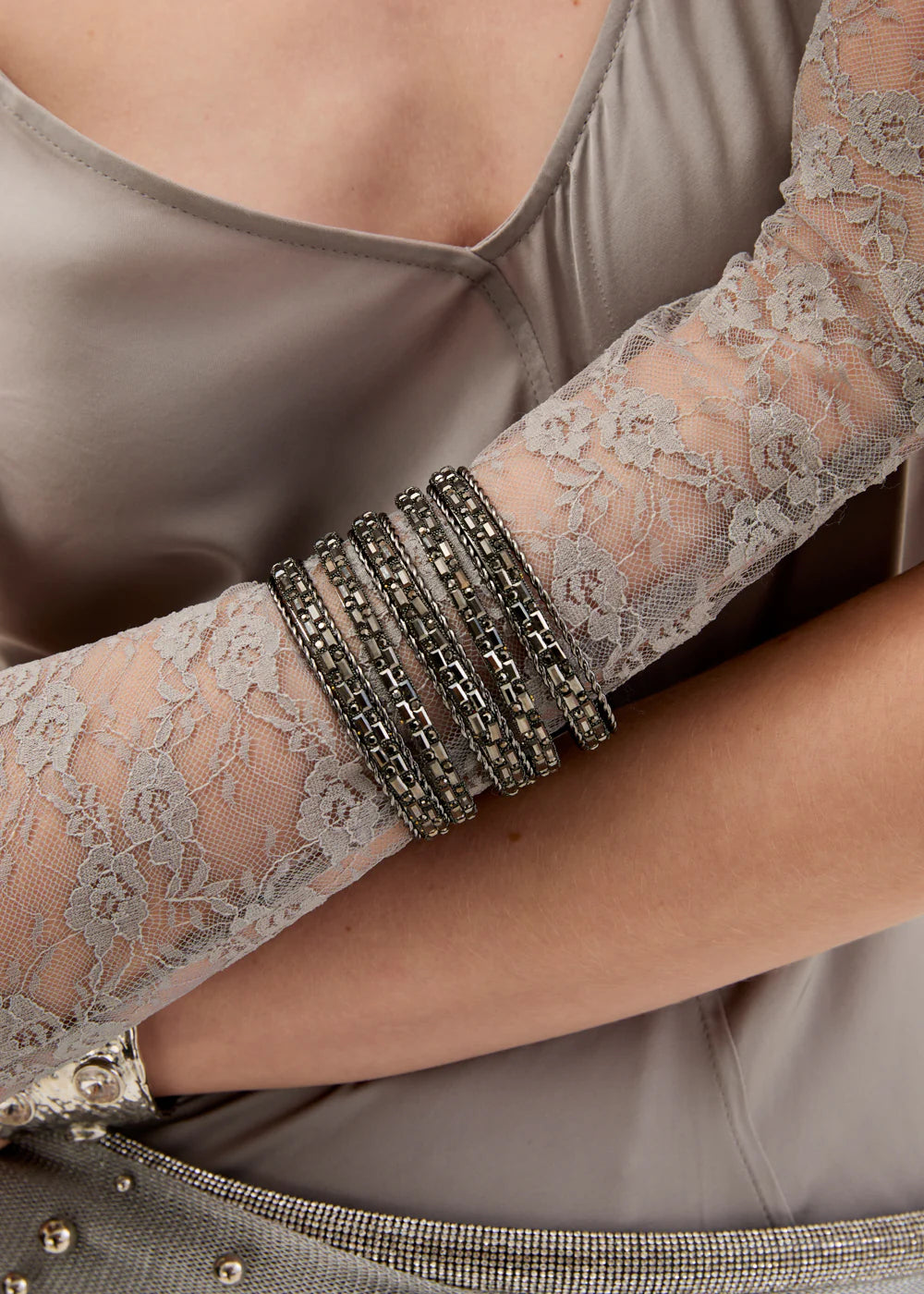 NALI - Bracciale MAIA aperto in strass donna