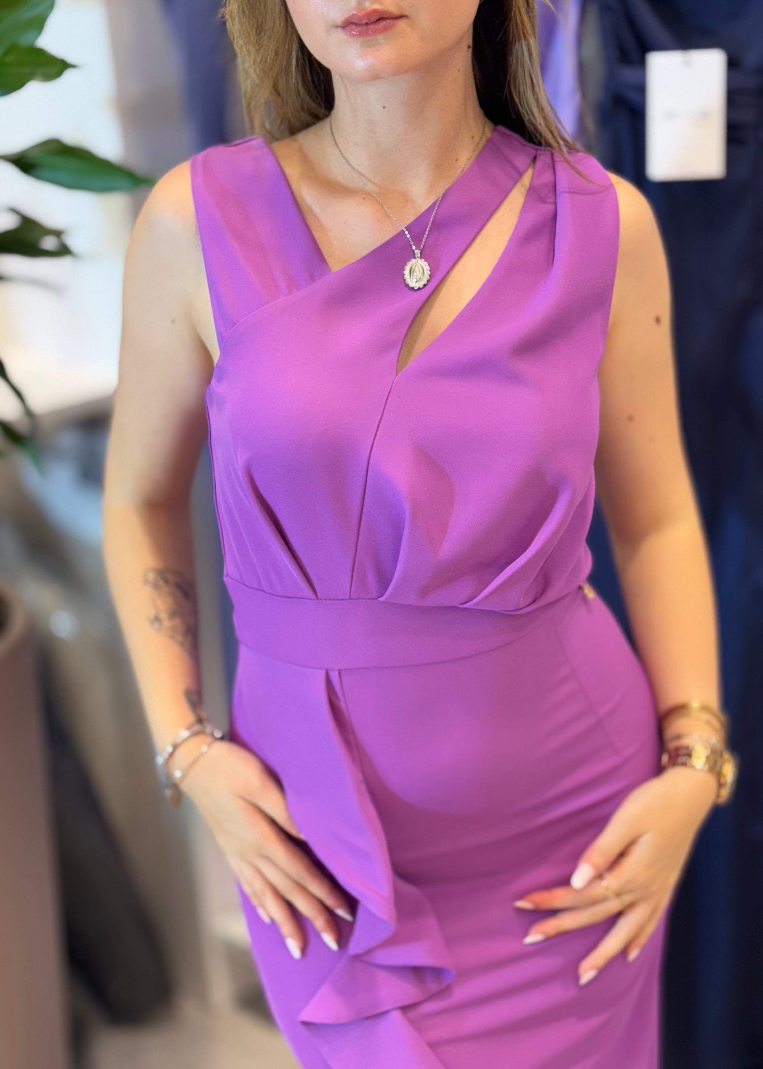 JE-NE - Abito a tubino orchidea donna