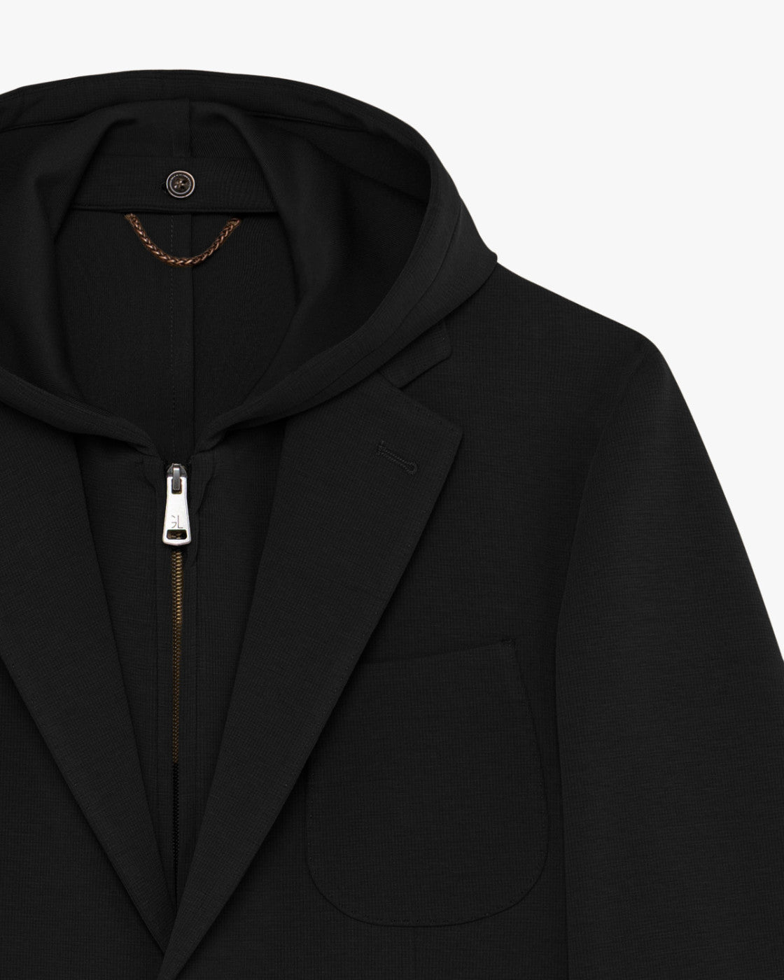 GIANNI LUPO - Blazer con cappuccio e pettorina removibile