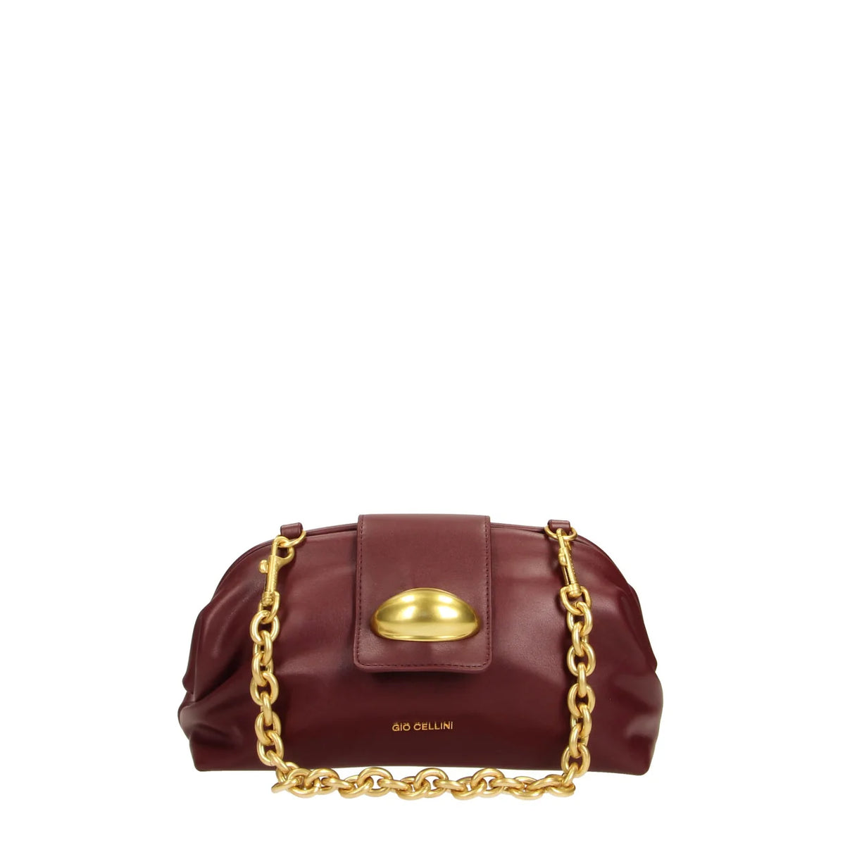 GIO CELLINI - Clutch con finiture dorate